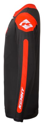 Maglia a maniche lunghe Kenny Elite nera/rossa per bambini
