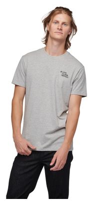 Black Diamond Ice Climber Technical T-Shirt Light Grey
