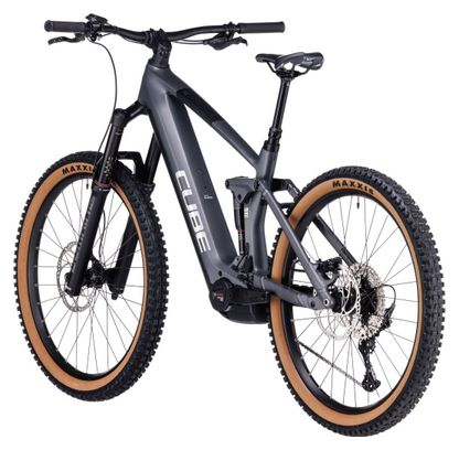 Cube Stereo Hybrid 160 HPC Race 750 27.5 Electric Full Suspension MTB Shimano Deore 12S 750 Wh 27.5'' Grey Metal 2023