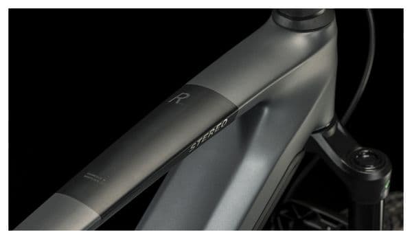 Cube Stereo Hybrid 160 HPC Race 750 27.5 Electric Full Suspension MTB Shimano Deore 12S 750 Wh 27.5'' Grigio Metallo 2023