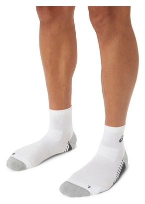 Calcetines <strong>Asics Performance Run Quarter Unisex Bl</strong>ancos