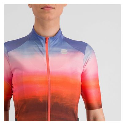 Maillot Manches Courtes Femme Sportful Flow Supergiara Corail