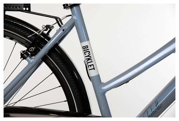 Vélo de Ville Femme Bicyklet Juliette Shimano Acera/Tourney 8V 700 mm Bleu