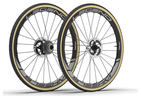 PAIRE DE ROUES | LEGEND WHEELS | 35T CX RS⁴ | DISC 12X100- 12X142MM | CENTERLOCK | DT SWISS 350 | SHIMANO/SRAM