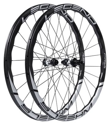 Paire de Roues Legend Wheels 35T CX RS⁴ - 12X100 - 12X142mm - DT 350 - Disc Centerlock - Shimano / Sram