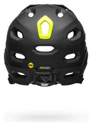 Bell Super DH Mips Helmet with Removable Chinstrap Matte Black Neon Green 2021