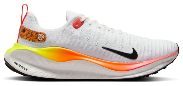 Chaussures Running Nike InfinityRN 4 Blanc Orange Jaune Homme