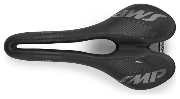 Sella SMP VT20 Gel con binari in acciaio inossidabile, nera