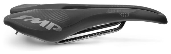 Sella SMP VT20 Gel con binari in acciaio inossidabile, nera