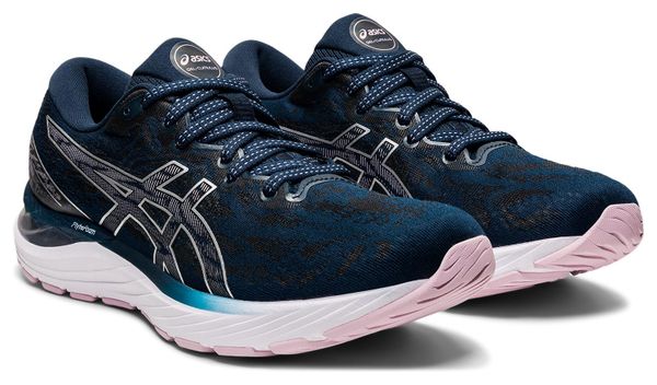 Asics Gel Cumulus 23 Laufschuhe Blau Silber Damen