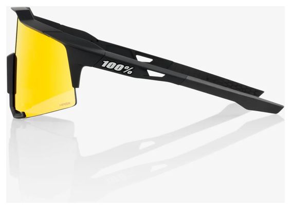 100% Speedcraft-bril - Soft Tact Black - HiPER Mirror Red