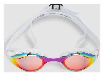 Gafas de natación Arena con cristales espejados Air Sonic Mirror dorados y blancos