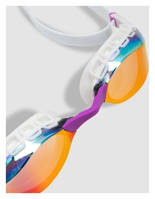 Gafas de natación Arena con cristales espejados Air Sonic Mirror dorados y blancos