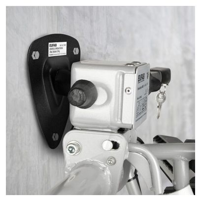Porte-vélo EUFAB : Fixation murale noire pour porte-vélos