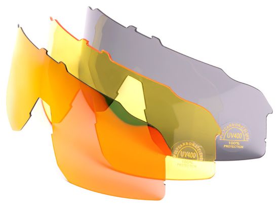LUNETTES de vélo 3 verres polarisés RAVEMEN - CG03