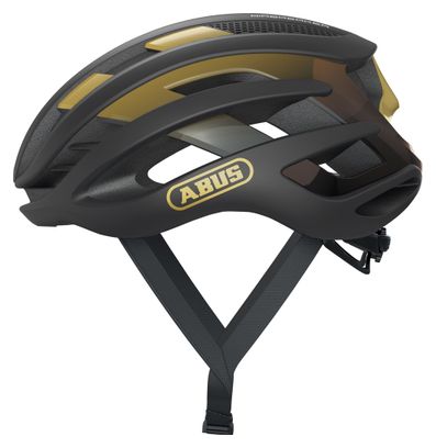 Abus AirBreaker Road Helm Schwarz / Gold