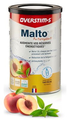 Overstims Malto Bevanda energetica antiossidante al tè alla pesca 450g