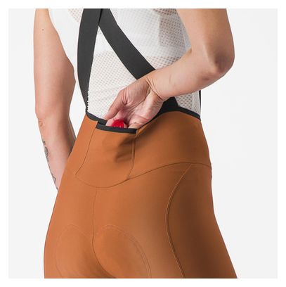 Castelli Espresso DT Women's Bib Calzamaglia Brown