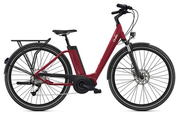 Bicicleta eléctrica de montaña O2 Feel iVog Explorer Boost 4.1 Shimano Altus 9V 360 Wh 27,5'' Rojo Granate