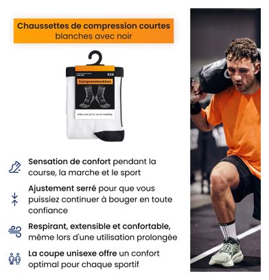 Sport chaussettes de compression pour running et sport