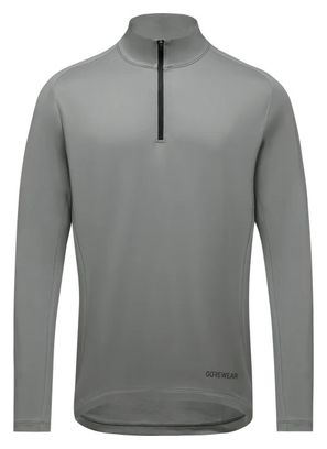 Gore Wear 1/4 Zip Everyday Mid Grey long sleeve jersey