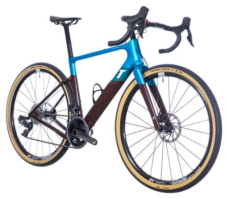 Refurbished Product - Gravel bike 3T Exploro RaceMax Sram Force/Rival eTap AXS 12V 27,5' Bleu Marron 2023