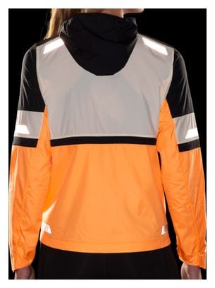 Brooks Run Visible 2.0 White/Orange Women's Reflective Jacket