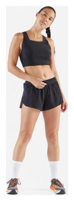 Dames Kiprun x Méline Rollin Race 900 Light Black Crop Top Hardlooptanktop