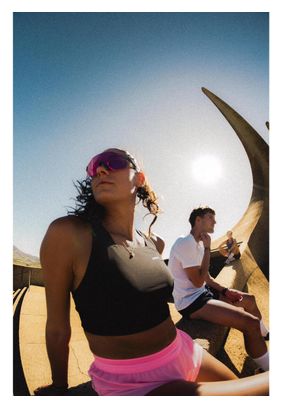 Dames Kiprun x Méline Rollin Race 900 Light Black Crop Top Hardlooptanktop