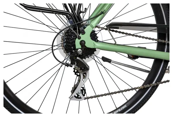 Bicyklet George Bicicleta de ciudad Shimano Acera/Tourney 8S 700 mm Madera Verde 2022
