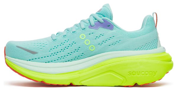 Zapatillas de running Saucony Hurricane 25 azul/amarillo para mujer