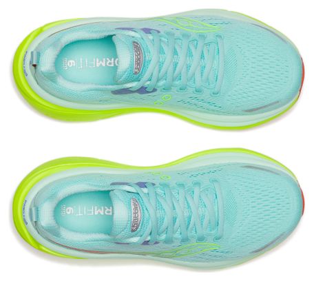 Zapatillas de running Saucony Hurricane 25 azul/amarillo para mujer