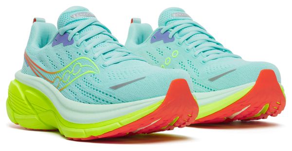 Zapatillas de running Saucony Hurricane 25 azul/amarillo para mujer