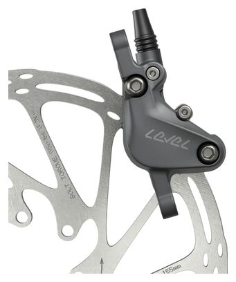 Freno trasero Sram Level Bronze Stealth de 2 pistones 2000mm Gris (Discless)
