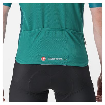 Maillot Manches Courtes Castelli Endurance Elite Vert