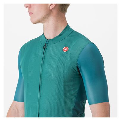 Maillot Manches Courtes Castelli Endurance Elite Vert
