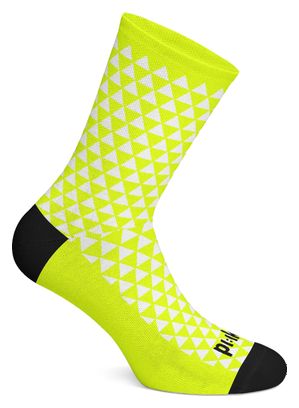 Paire de chaussettes PI:IK - Yellow Fluo Triangle