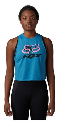 Camiseta de tirantes Fox Morphic Crop para mujer Azul arándano