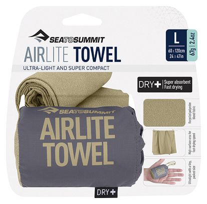 Mikrofaserhandtuch Sea To Summit Airlite M 50x100cm Beige