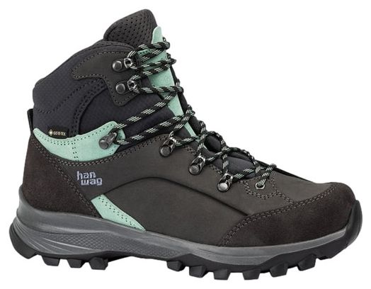 Damen-Wanderschuhe Hanwag Alta Bunion II Gore-Tex Schwarz/Mint Damen