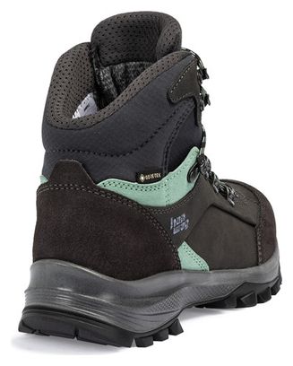 Damen-Wanderschuhe Hanwag Alta Bunion II Gore-Tex Schwarz/Mint Damen