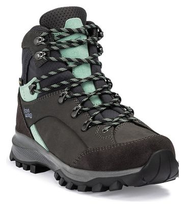 Damen-Wanderschuhe Hanwag Alta Bunion II Gore-Tex Schwarz/Mint Damen