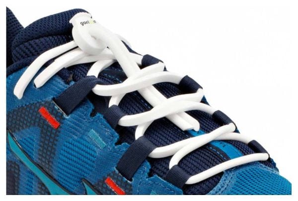 Lacets élastiques pour le trail - silicone - blanc