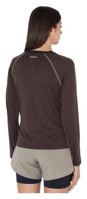 Women's Brown Circle Aerowool Running T-Shirt