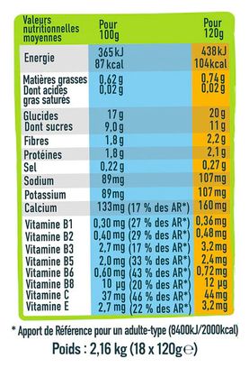 Purée énergétique Salée Andros Sport Pomme/Tomate/Poivron - 120g
