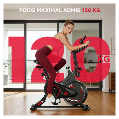 Vélo d'appartement Silencieux 4kg Roue d'Inertie Cardio