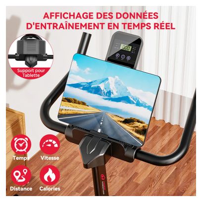 Vélo d'appartement Silencieux 4kg Roue d'Inertie Cardio