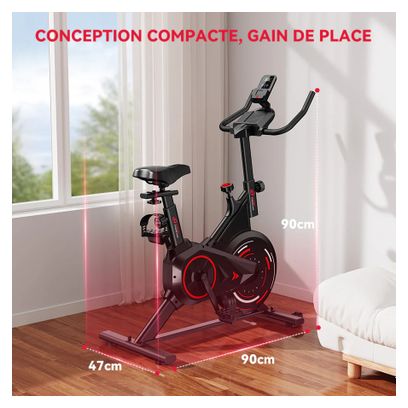 Vélo d'appartement Silencieux 4kg Roue d'Inertie Cardio