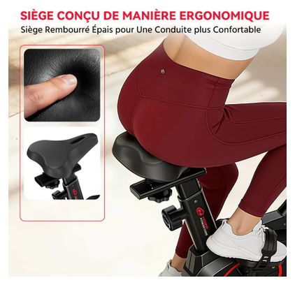 Vélo d'appartement Silencieux 4kg Roue d'Inertie Cardio