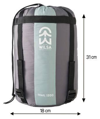 Sac de Couchage Light Trail 1200 Gris et vert